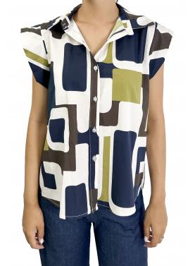 Camicia con forme geometriche